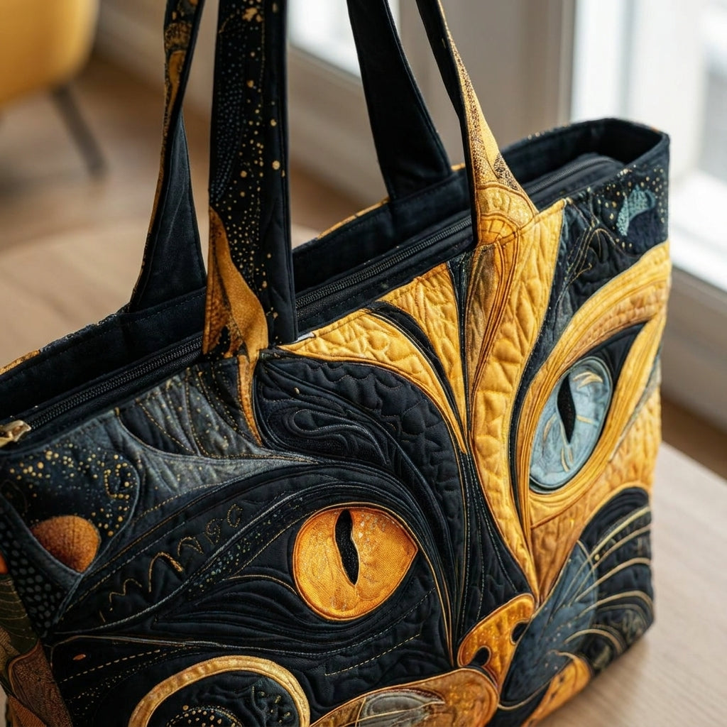 Bolso Artesanal — Gato Místico: detalle