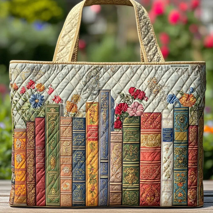 Bolso Tote Acolchado — Biblioteca Encantada