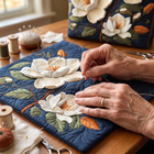 Bolso Artesanal Acolchado — Magnolia Delicada 6