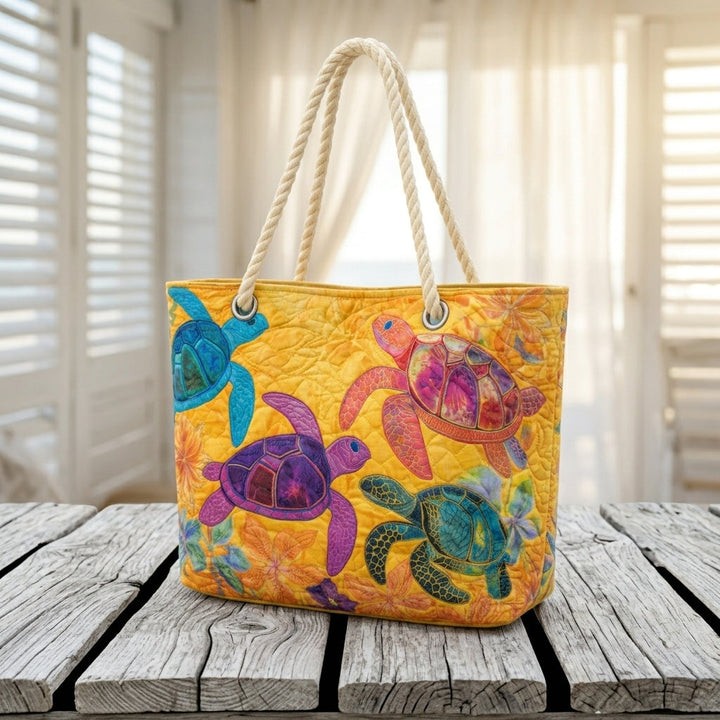 Bolso de Playa — Sueño de Tortuga y Coral