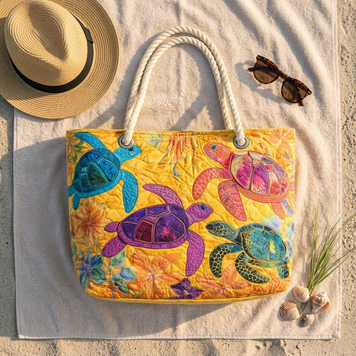 Bolso de Playa — Sueño de Tortuga y Coral