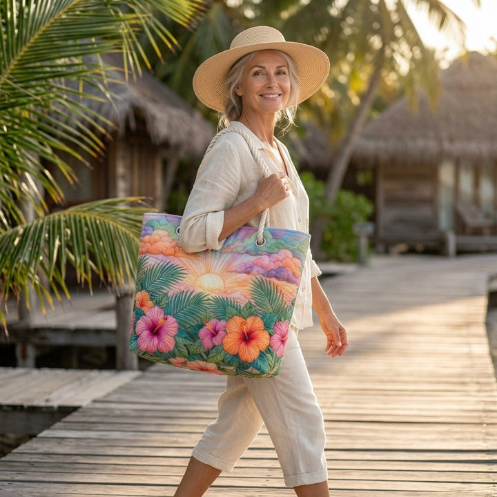 Bolso de Playa — Amanecer Tropical