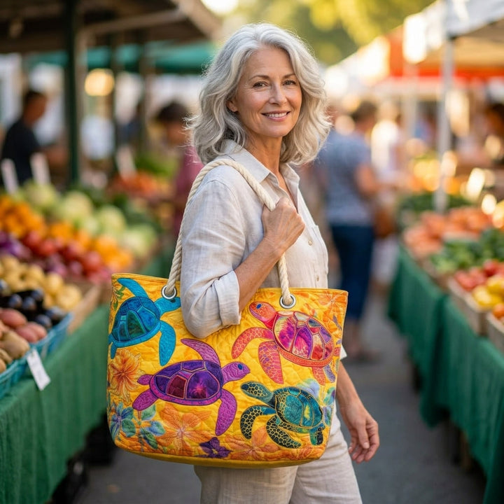 Bolso de Playa — Sueño de Tortuga y Coral