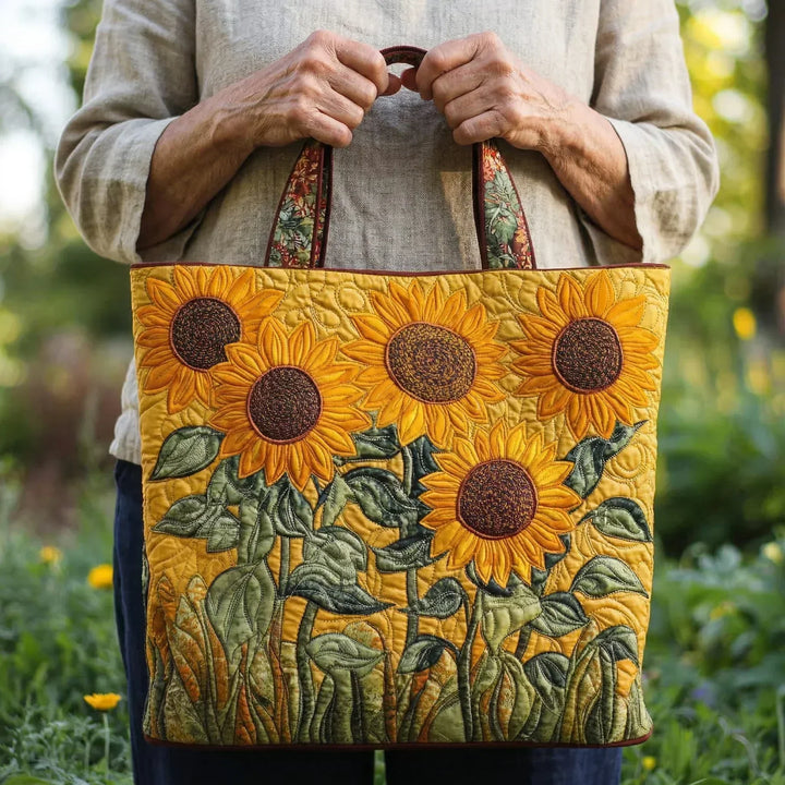 Bolso Acolchado Clásico — Girasoles