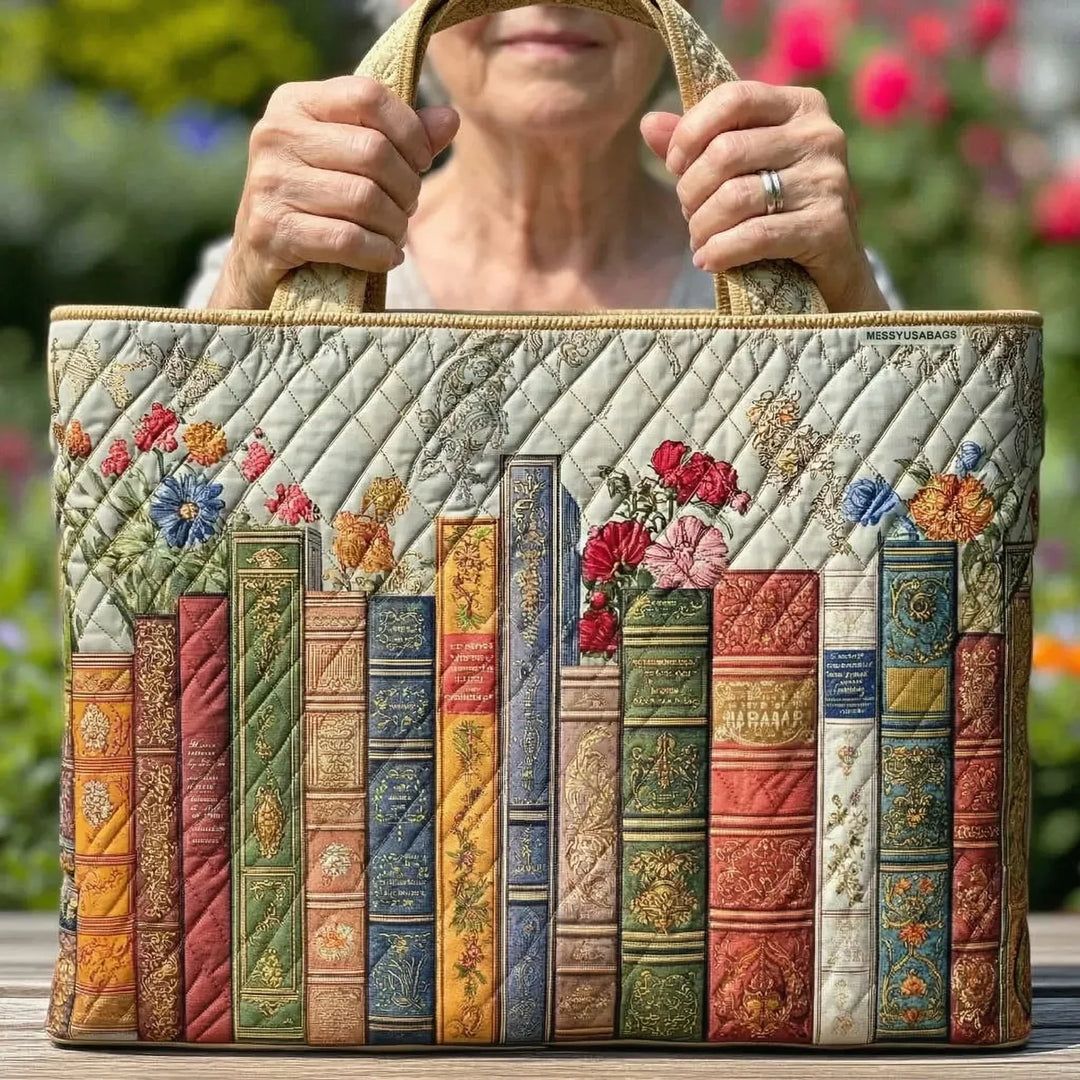 Bolso Tote Acolchado — Biblioteca Encantada