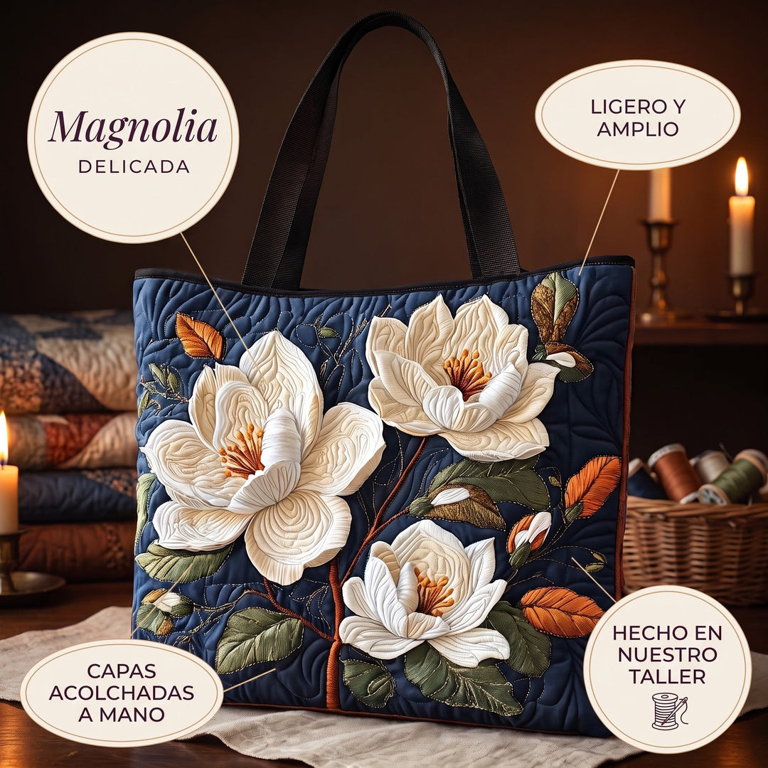 Bolso Artesanal Acolchado — Magnolia Delicada