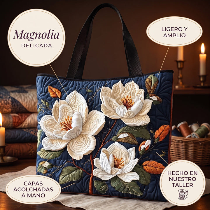 Bolso Artesanal Acolchado — Magnolia Delicada