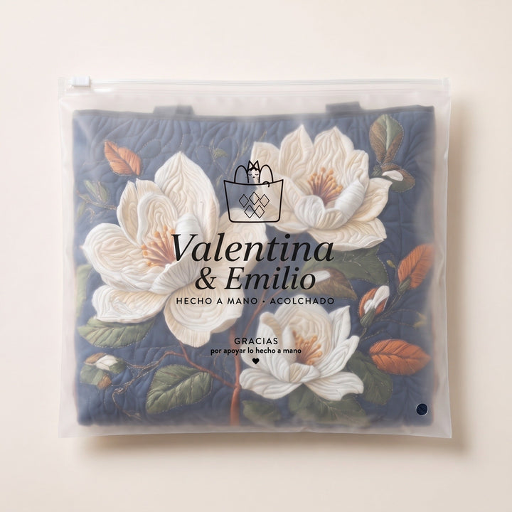 Bolso Artesanal Acolchado — Magnolia Delicada