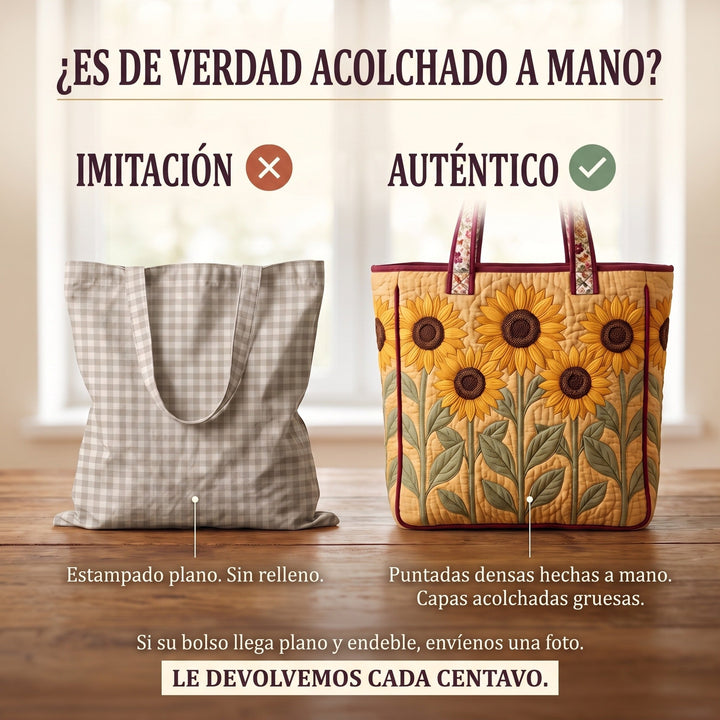 Bolso Acolchado Clásico — Girasoles