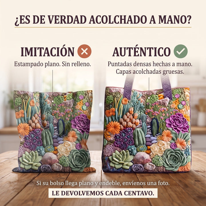 Bolso Tote Artesanal — Jardín de Suculentas