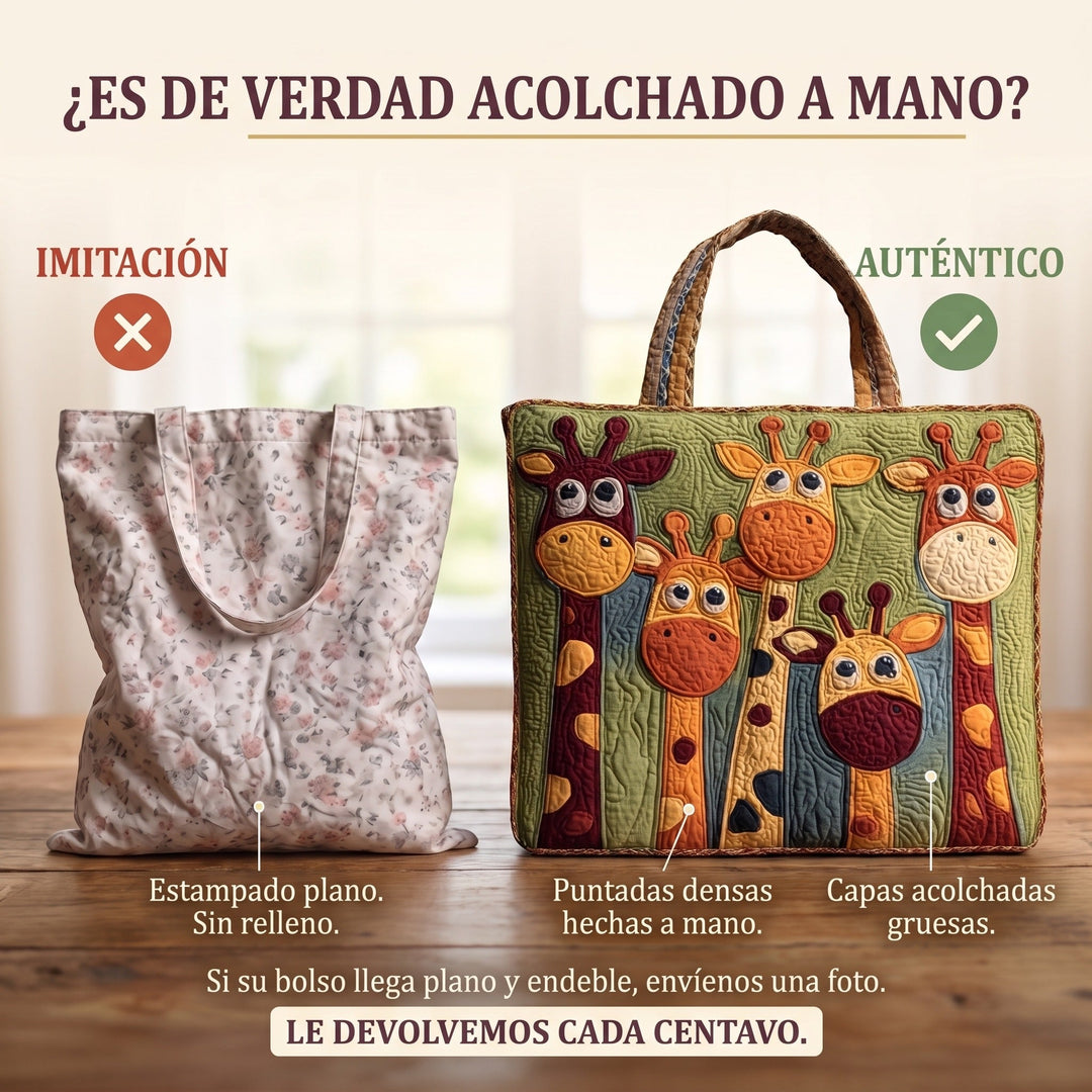 Bolso Tote Acolchado — Jirafa
