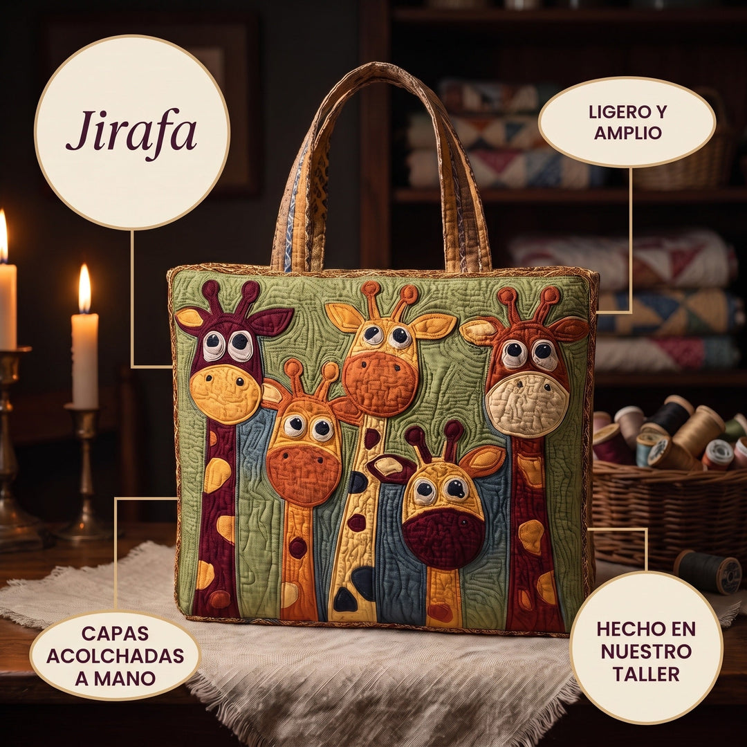 Bolso Tote Acolchado — Jirafa