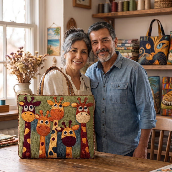 Bolso Tote Acolchado — Jirafa