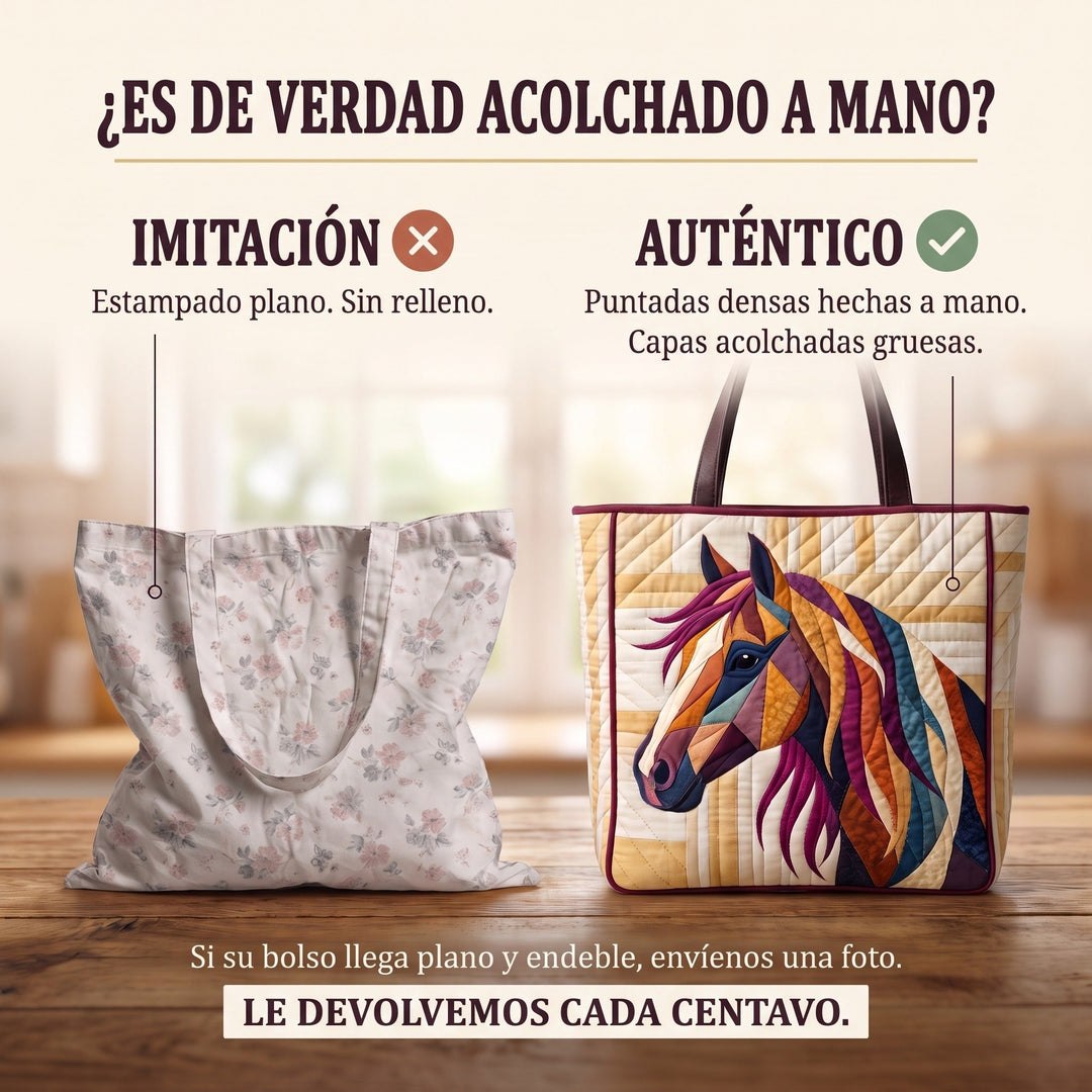 Bolso Artesanal — Caballo de Mosaico Multicolor
