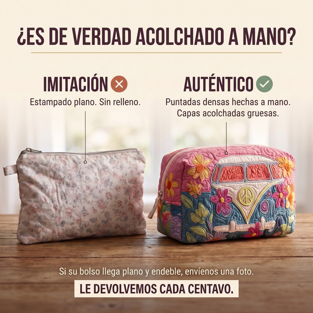 Neceser Acolchado — Viaje Floral Retro