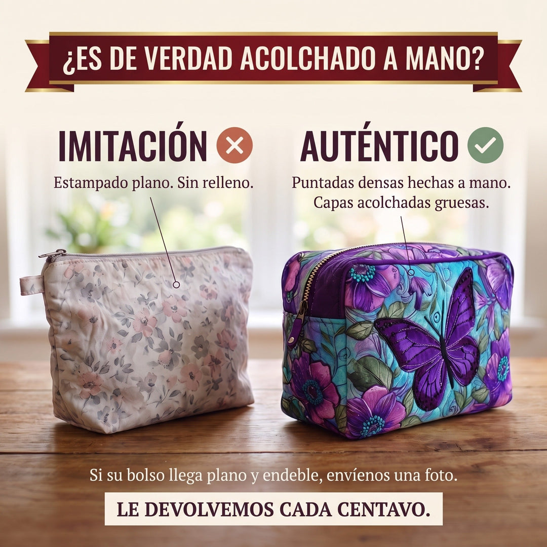Neceser Acolchado — Mariposas en Flor
