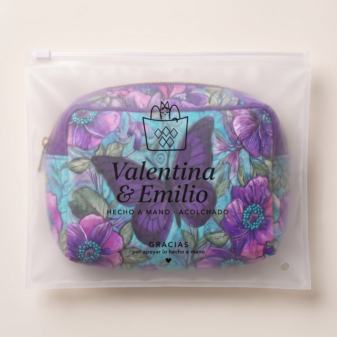 Neceser Acolchado — Mariposas en Flor