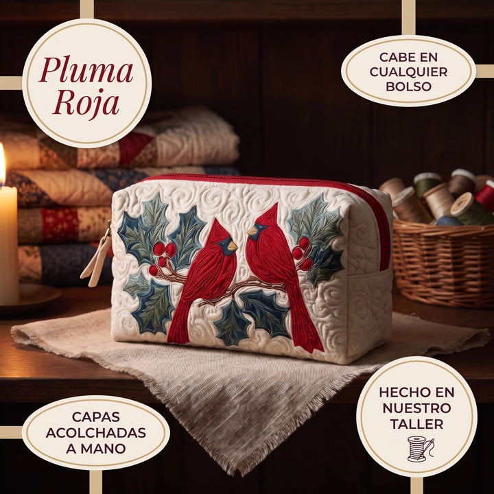 Neceser Acolchado — Pluma Roja
