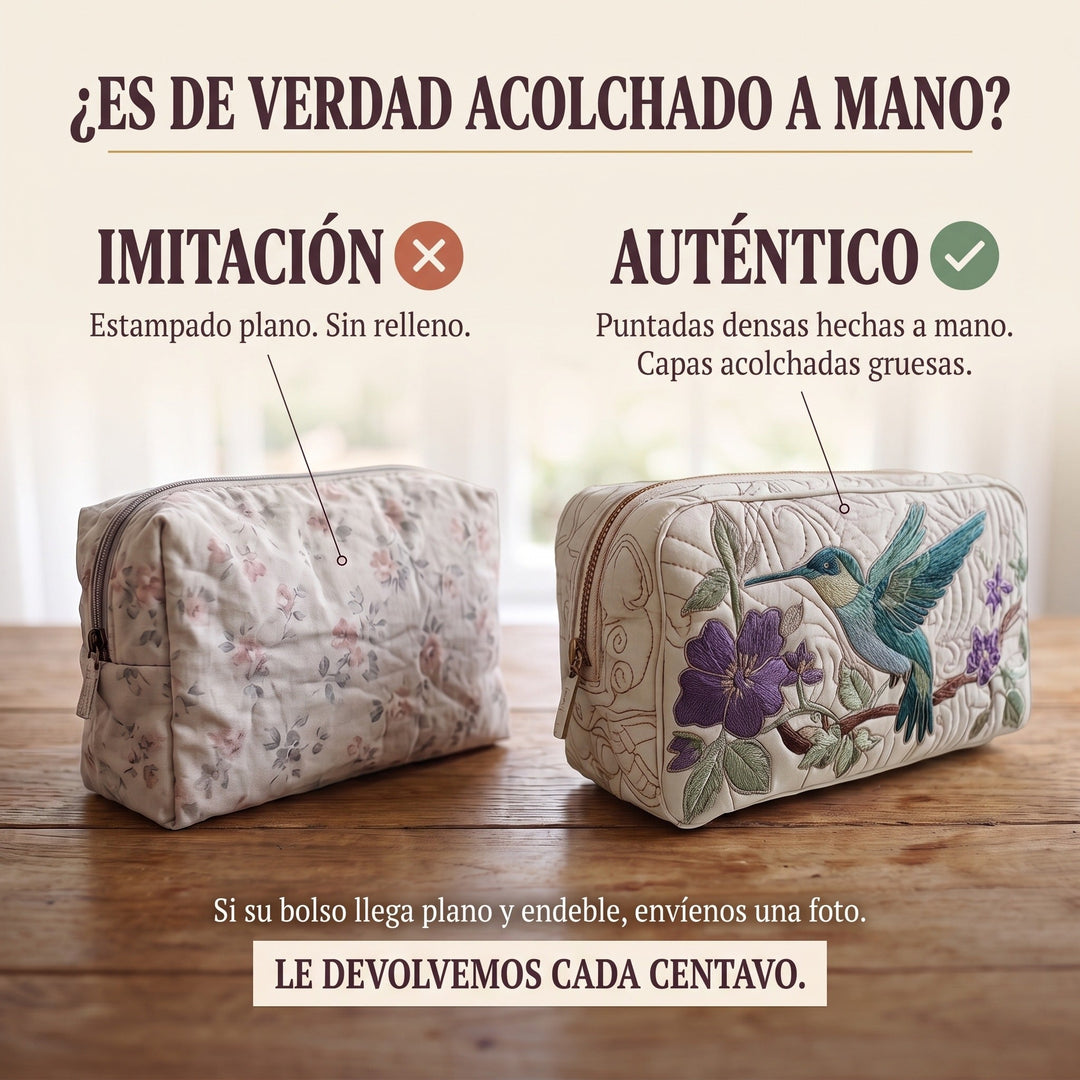 Neceser Acolchado — Colibrí en Flor