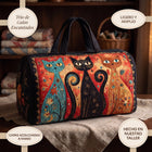 Bolso de Viaje Acolchado — Trío de Gatos Encantados 4