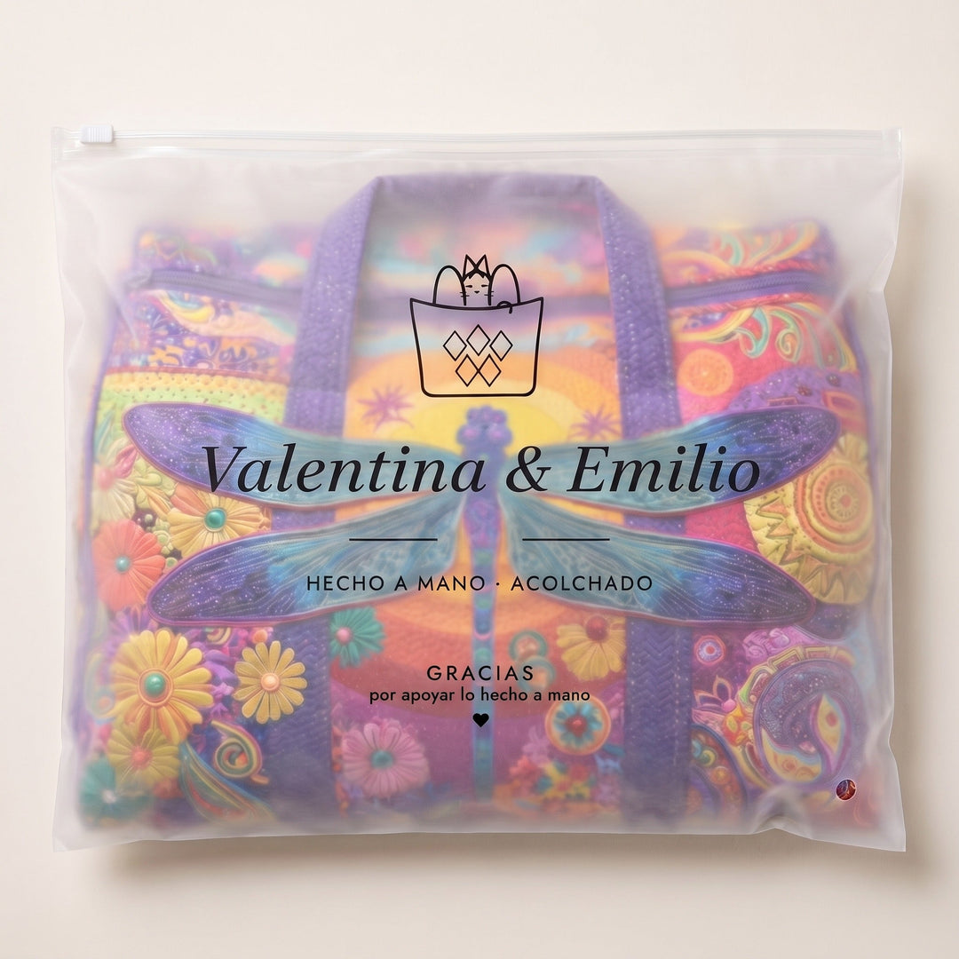 Bolso de Viaje Acolchado — Cielos de Seda