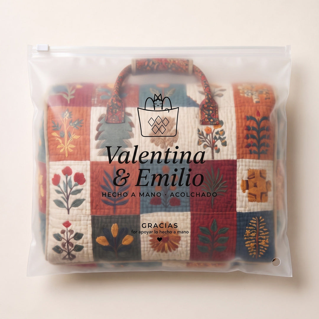 Bolso de Viaje Acolchado — Serenata de Pétalos