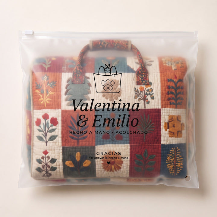 Bolso de Viaje Acolchado — Serenata de Pétalos
