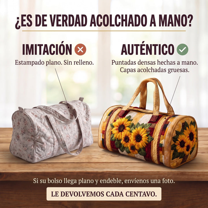 Bolso de Viaje Acolchado — Luz Cálida