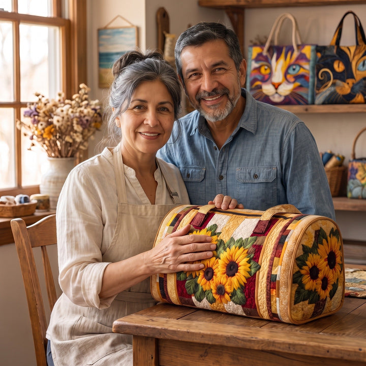 Bolso de Viaje Acolchado — Luz Cálida