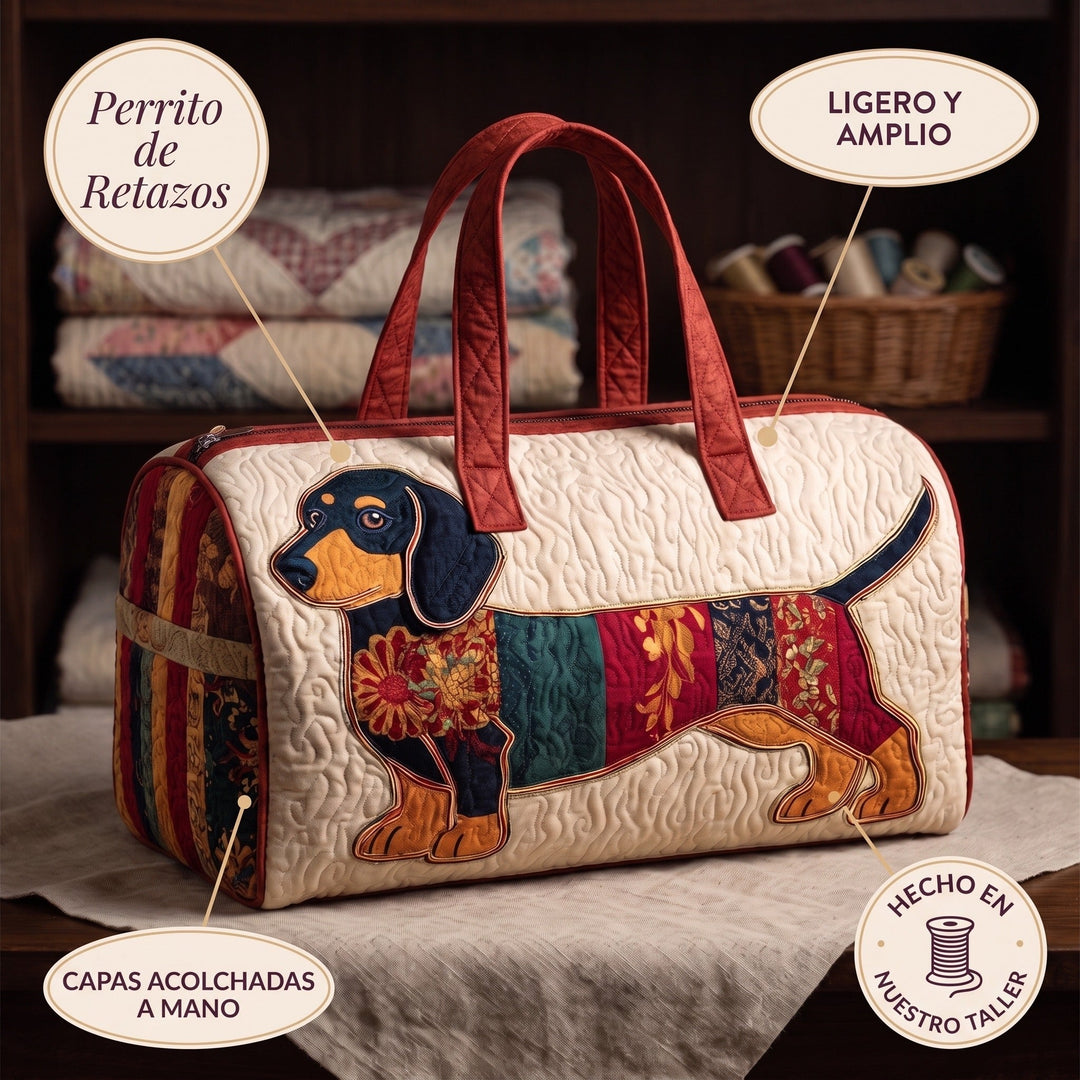 Bolso de Viaje Acolchado — Perrito de Retazos