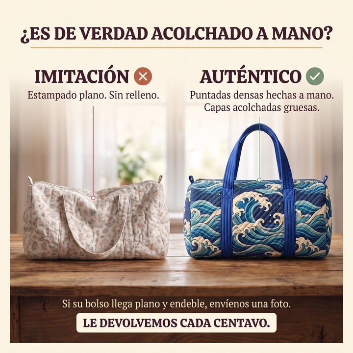 Bolso de Viaje Acolchado — Ola que Sube