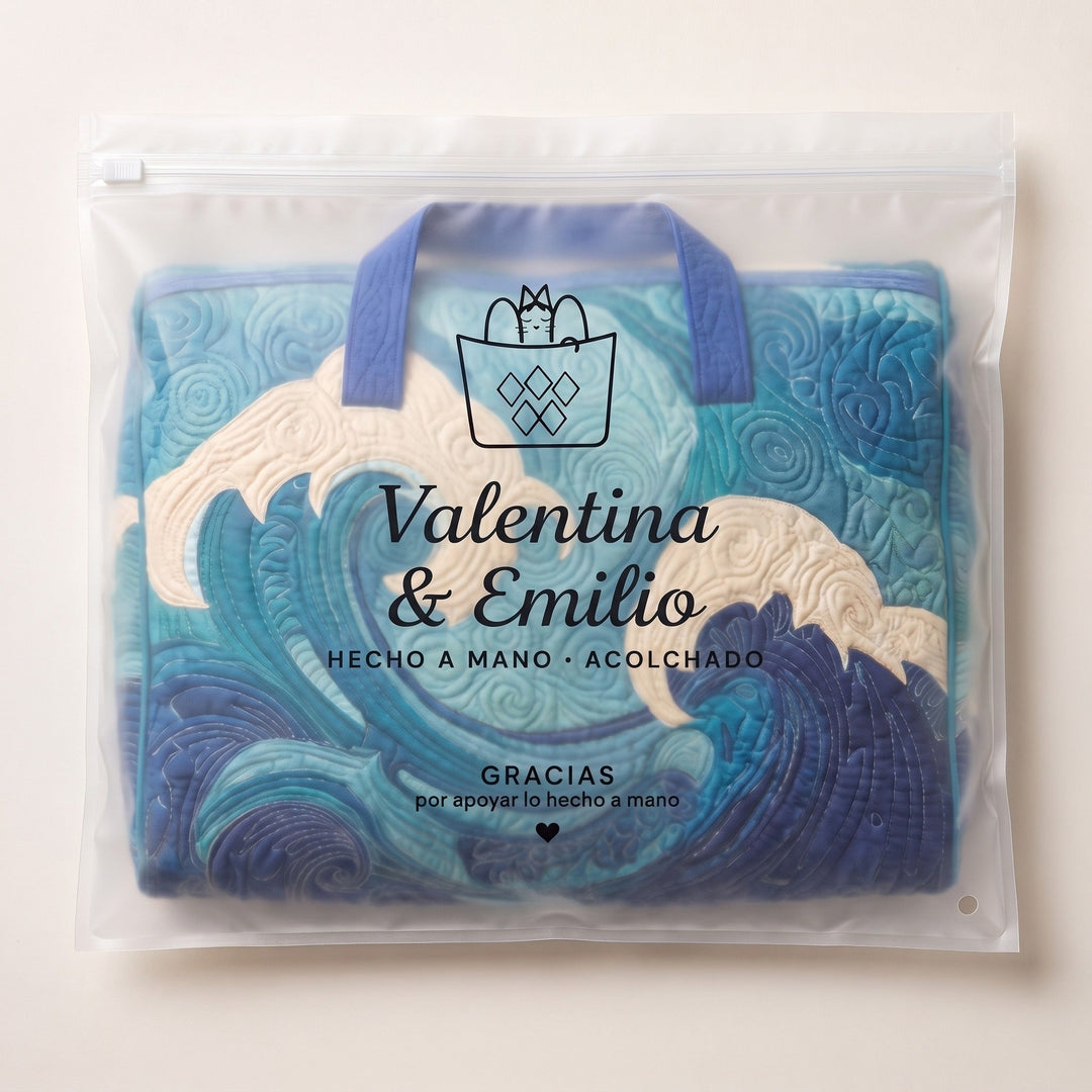 Bolso de Viaje Acolchado — Ola que Sube