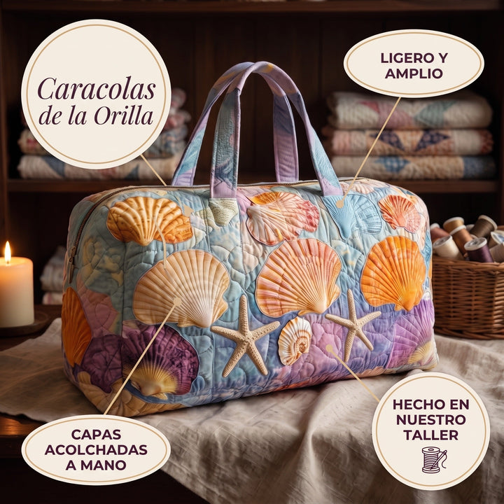 Bolso de Viaje Acolchado — Caracolas de la Orilla