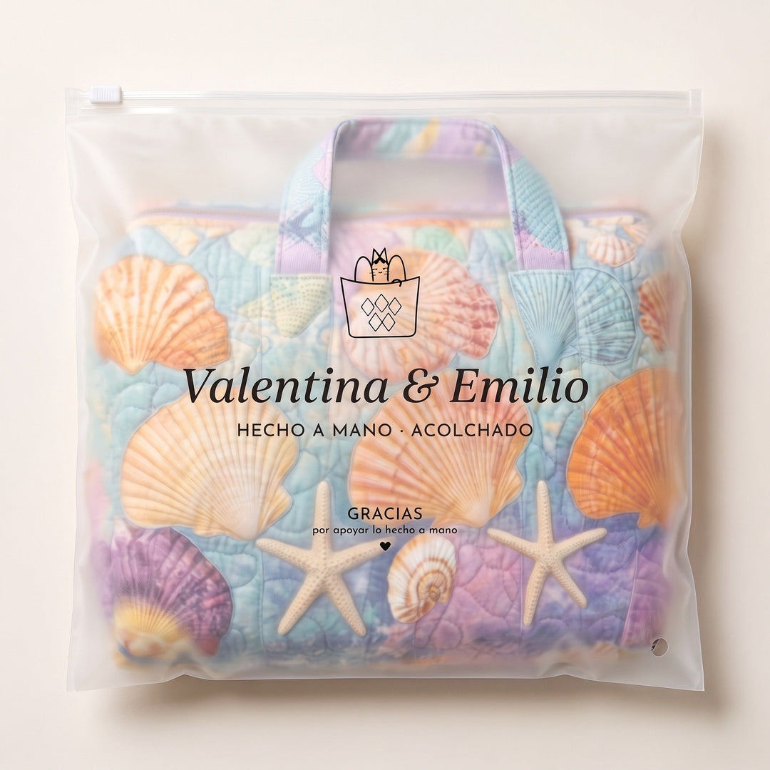 Bolso de Viaje Acolchado — Caracolas de la Orilla