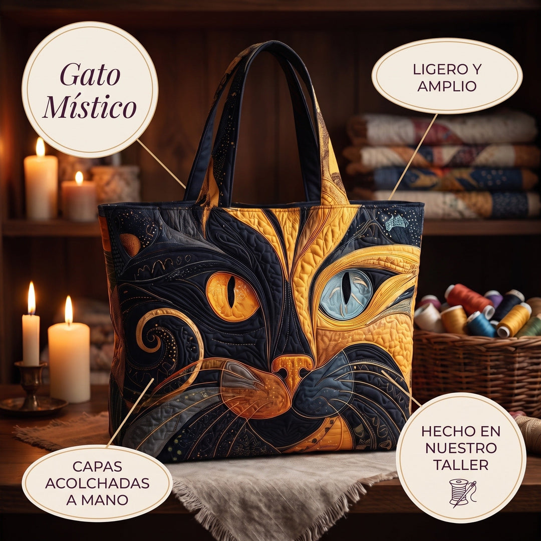 Bolso Artesanal — Gato Místico